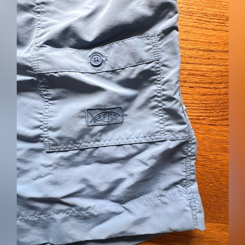 Aftco Men’s The Original Fishing Short- grayish blue- size 38- 100% Nylon - Picture 3 of 15